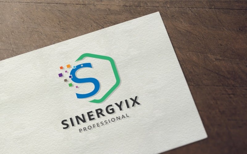 Download Шаблон логотипа "Sinergyix Letter S Logo Template" / Sinergyix Letter S Logo Template - Шаблон логотипа на тему графика application,cube,cube line,design,graphic,icon,initial,internet,letter s,logo s,link,logo,media,network,pixel,s logo,share,simple,social,startup