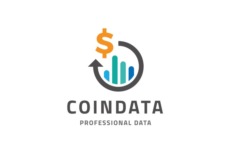 Download Шаблон логотипа "Coin Data Logo Template" / Coin Data Logo Template - Шаблон логотипа на тему графика bank,bitcoin,brand,buy,buyer,buying,cent,change,coin,crypto,crypto currency,currency,digital,dollar,exchange,fund,identity,internet,money,network
