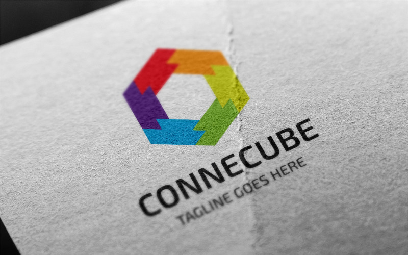Download Шаблон логотипа "Connecube Logo Template" / Connecube Logo Template - Шаблон логотипа на тему графика connect,corporate,creative,creativity,cube,cubic,cubical,data,digital,expertise,gaming,hexagon,hexagonal,identity,media,modern,multimedia,productivity,professional,software