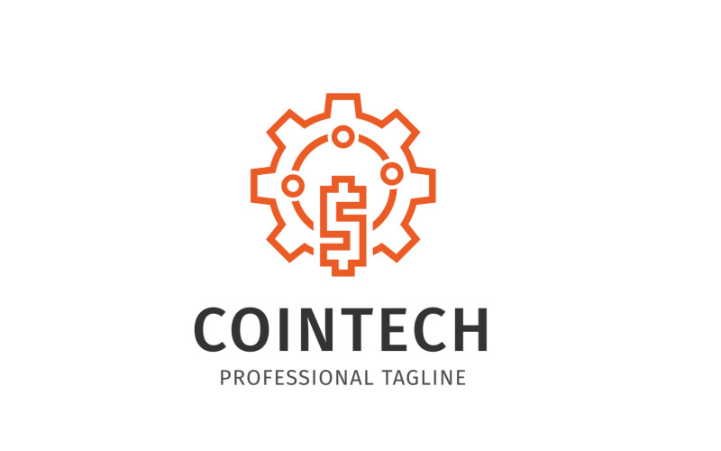 Crypto Coin Technologies Logo Template