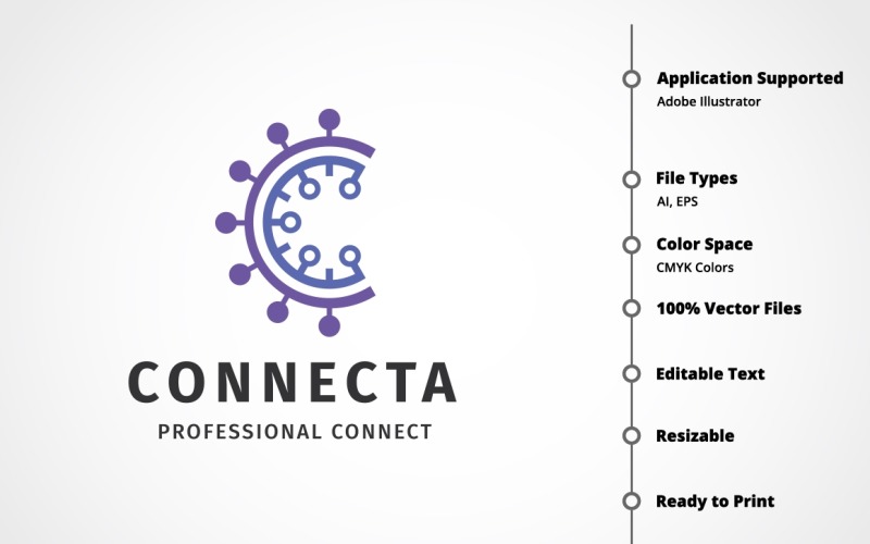 Download Шаблон логотипа "Letter C - Connect Logo Template" / Letter C - Connect Logo Template - Шаблон логотипа на тему графика abstract,agency,brand,branding,business,circle,colorful,connect,corporate,corporative,designer,development,firm,global,globe,identity,labyrinth,letter c,logo template,maze