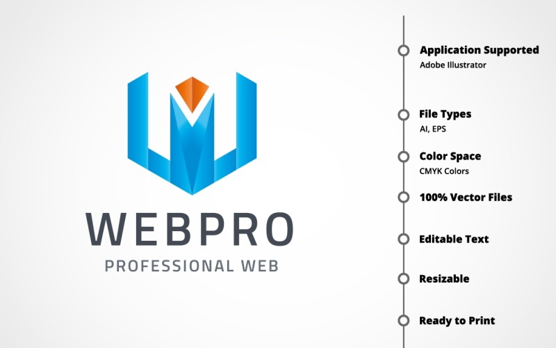 Download Шаблон логотипа "Letter W - Professional Web Logo Template" / Letter W - Professional Web Logo Template - Шаблон логотипа на тему графика agency,applications,branding,business,company,creative,design,developer,development,digital,ideas,marketing,modern,online,open source,premium,professional,programmers,seo,services