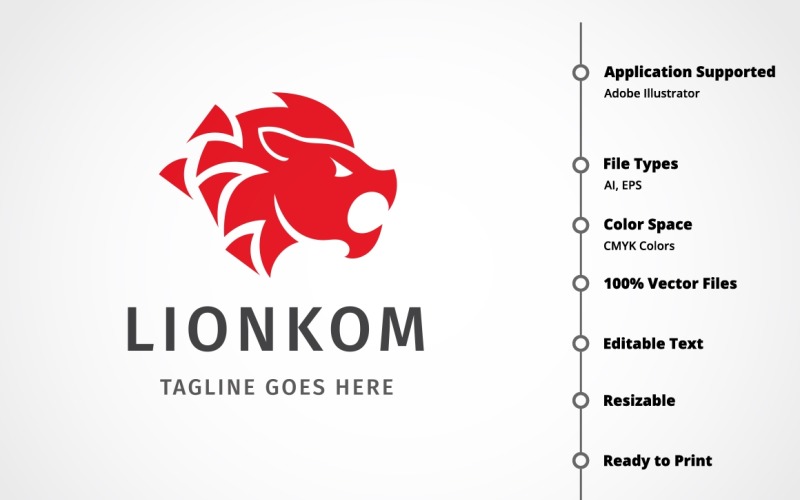 Download Шаблон логотипа "Lionkom Logo Template" / Lionkom Logo Template - Шаблон логотипа на тему графика animal,business,colorful,corporate,digital,financial,firm,funds,investing,investment,king,kingdom,leadership,lion,lion head,lion logo,majestic,marketing,master,media