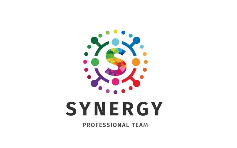 Download Шаблон логотипа "Synergy - Letter S Logo Template" / Synergy - Letter S Logo Template - Шаблон логотипа на тему графика brainstorm,connect,circle,global,groub,network,technology market,web,market,modern,social,media,earth,cloud,tech,globe,shopping,sphere,networking,seller