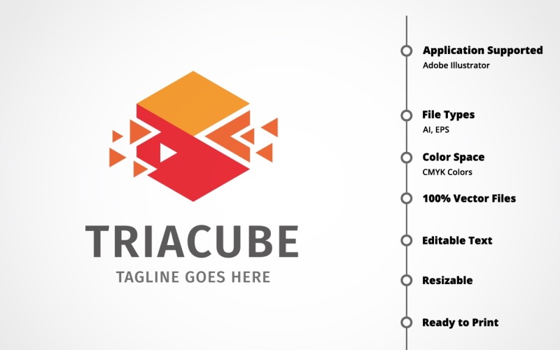 Download Шаблон логотипа "Triangle Cube Logo Template" / Triangle Cube Logo Template - Шаблон логотипа на тему графика brand,branding,business,compass,cube,cubic,cubical,datas,digital,dimension,firm,group,hexa,hexagon,identity,inside,it,media,pixel,print