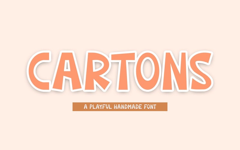 Download Шрифт "Cartons - Playful  DR Font" / Cartons - Playful  DR Font - Шрифт на тему графика cartons,playful,cute,simple,handwritten,handmade,lettering,kids,children,bold
