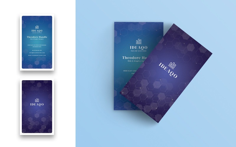 Download Фирменный стиль "Dark Business Card-Vertical - Corporate Identity Template" / Dark Business Card-Vertical - Corporate Identity Template - Фирменный стиль на тему графика clean,print,card,design,modern,company,template,creative,minimal,corporate,mockup,business,vcard,business card