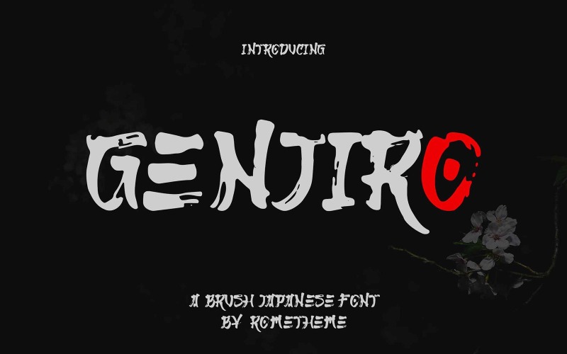 Genjiro - Japanese YR Font