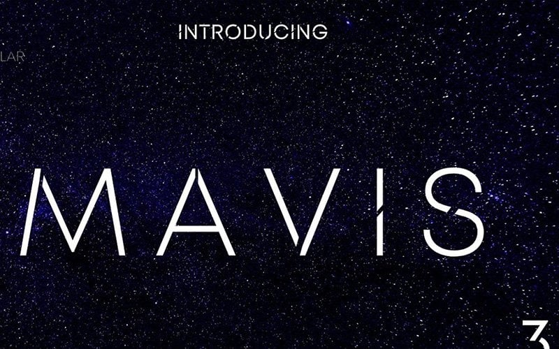 MAVIS SANS - ФУТУРИСТИЧНИЙ ТИПС Шрифт