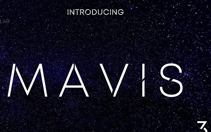 MAVIS SANS - písmo FUTURISTIC TYPEFACE