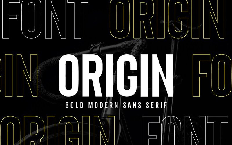 Origin - Bold Retro Sans Serif Yazı Tipi