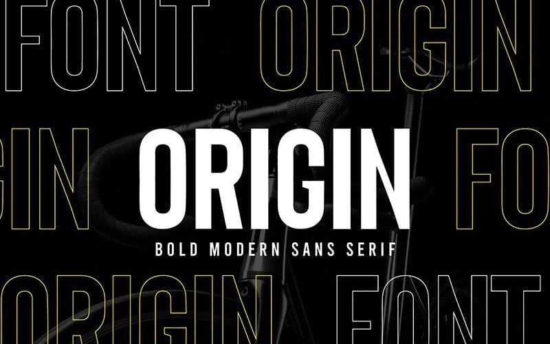 Origin - Fuente Bold Retro Sans Serif