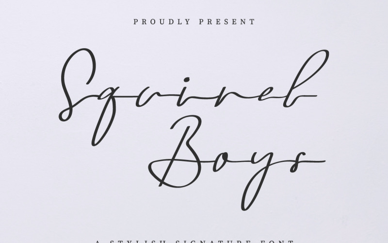 Шрифт Squirel Boys
