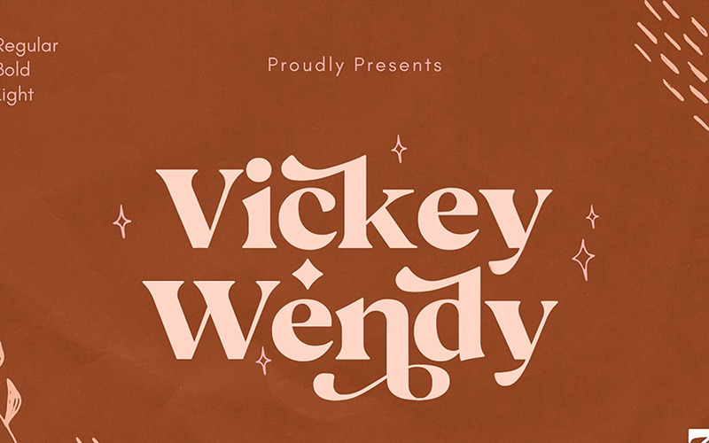 Шрифт Vickey Modern Vintage Typeface