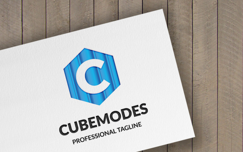 Download Шаблон логотипа "Cube Modes Logo Template" / Cube Modes Logo Template - Шаблон логотипа на тему графика box,business,block,c letter,c logo,communication,core,corporate,cube,cubic,cubical,data,digital,hexagon,hexagonal,letter c,logo c,marketing,media,pixel