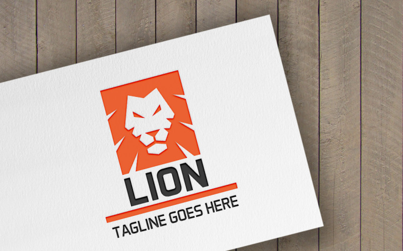 Lion Logo logotyp mall