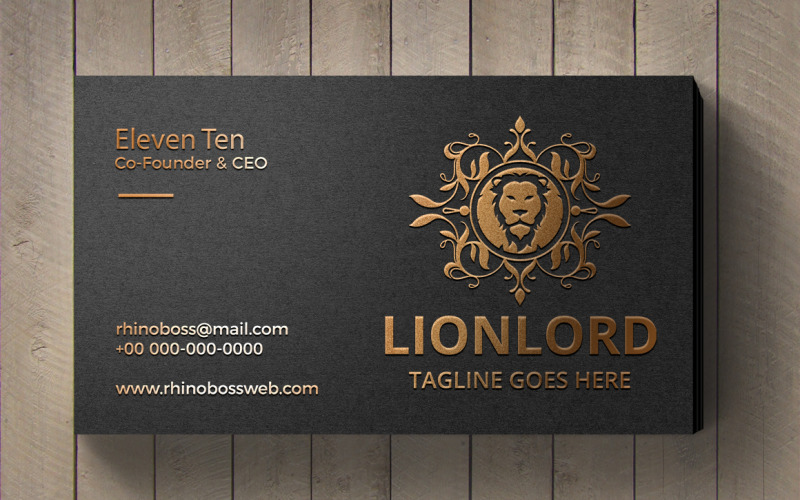 Modello di logo di Lion Lord Logo