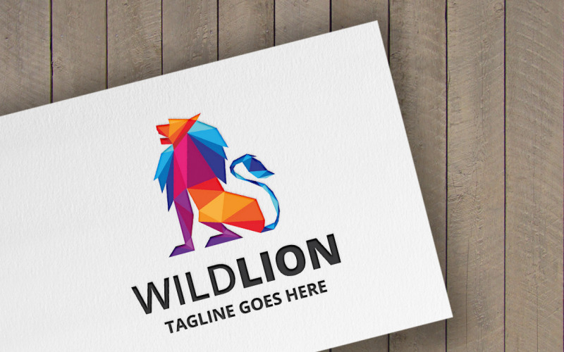 Modello di Logo di Wild Lion Logo