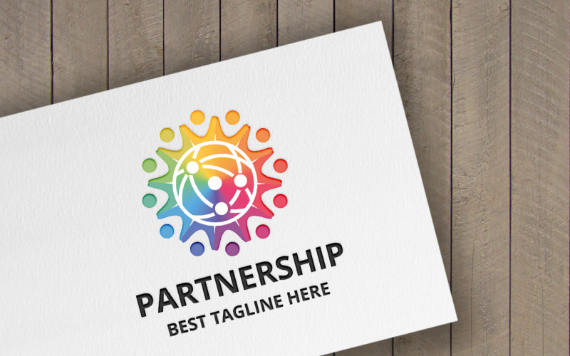 Partnerschaftslogo Logo Vorlage