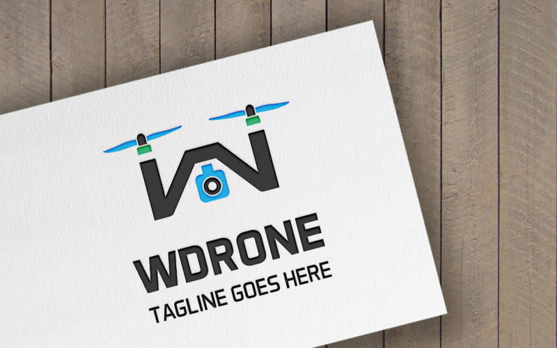 WDrone Letter W Logo Logo Vorlage
