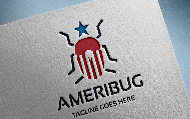 Download Шаблон логотипа "American Bug Logo Template" / American Bug Logo Template - Шаблон логотипа на тему графика animal,american,app,blue,code,computer,creative,developer,engineering,entertainment,game,gaming,insect,interactive,internet,media,movie,multimedia,music,programmer