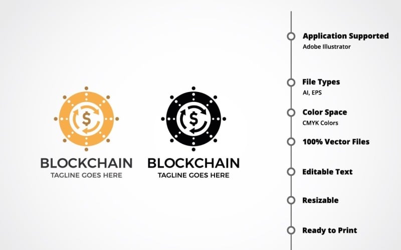 Download Шаблон логотипа "Blockchain Logo Template" / Blockchain Logo Template - Шаблон логотипа на тему графика bitcoin,blockchain,business,coin,colorful,computer,consultant,crpto,cryptocurrency,currency,data,digital,dogecoin,ethereum,financial,graph,litecoin,logo,miner,mining