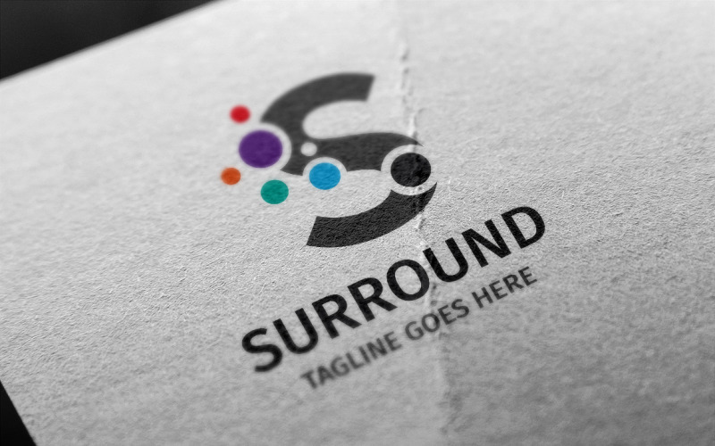 Bokstaven S - Surroundlogotypmall