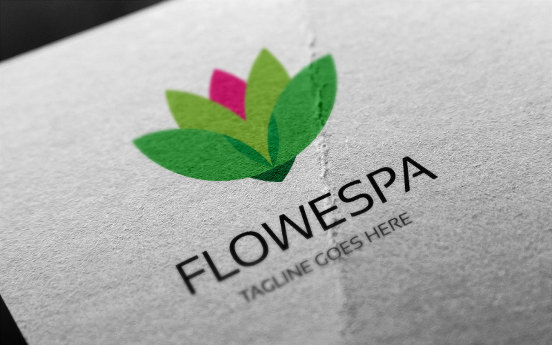 Flower Spa Logo Vorlage