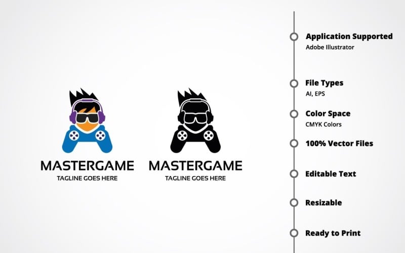 Download Шаблон логотипа "Master Game Logo Template" / Master Game Logo Template - Шаблон логотипа на тему графика boy,cap,coding,competition,console,electronic,entertainment,excitement,funny,game,game club,gamer,gaming,headset,interaction,mascot,media,online,online gaming,player