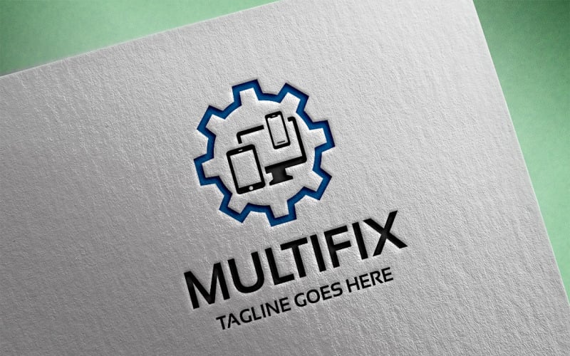Download Шаблон логотипа "Multifix Logo Template" / Multifix Logo Template - Шаблон логотипа на тему графика company,computer,fix,fixing,format,hard drive,identity,installation,professional,quality,mobile,pc,repair,satisfaction,screen,screwdriver,smartphone,software,solutions,tablet