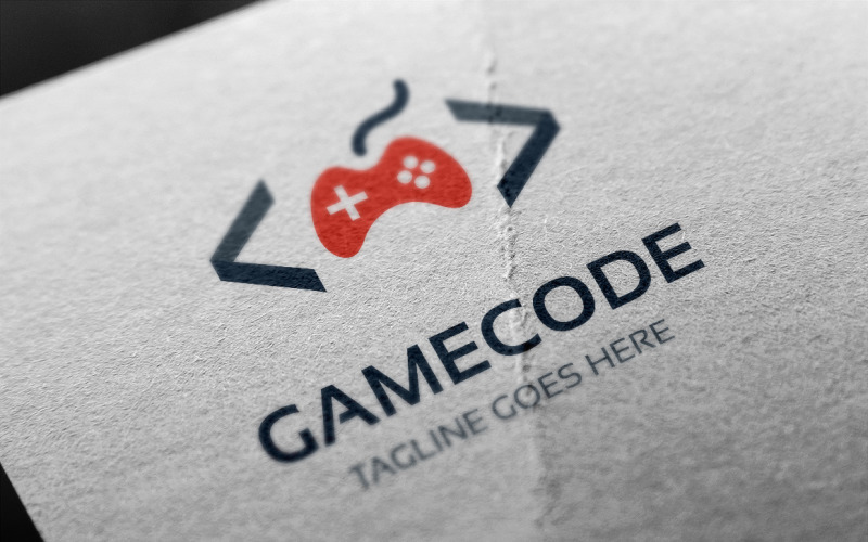 Шаблон логотипа игрового кода