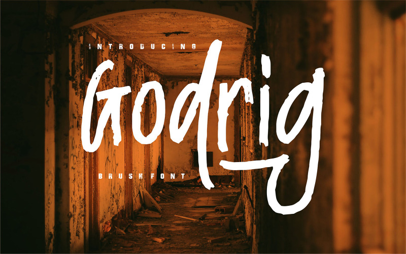Godrig |笔刷字体