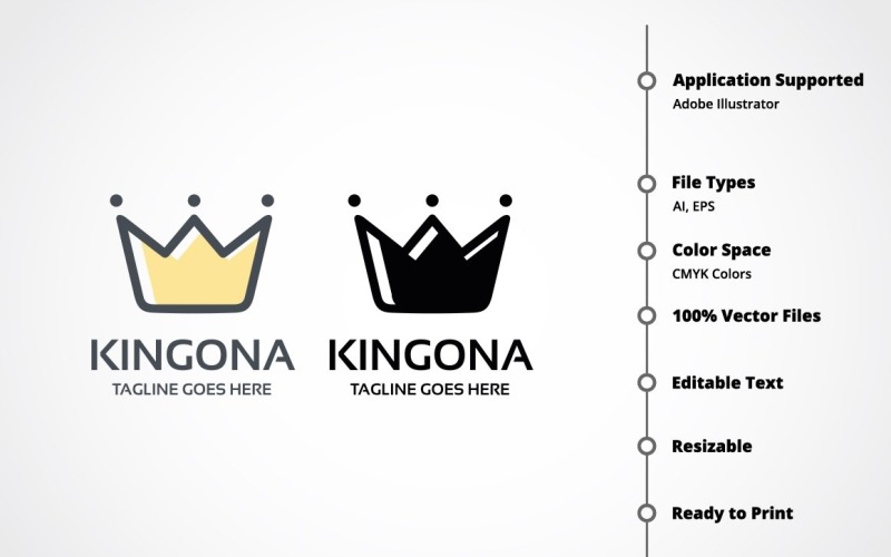 Kingona Logo Template