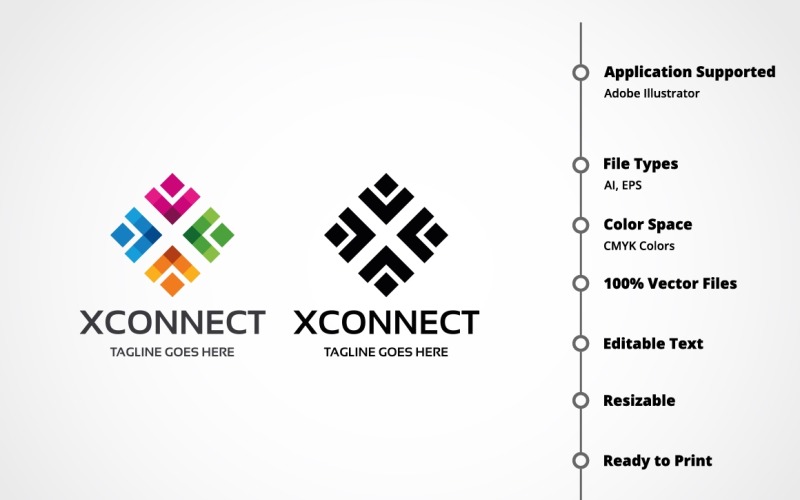 Download Шаблон логотипа "Letter X - Xconnect Logo Template" / Letter X - Xconnect Logo Template - Шаблон логотипа на тему графика administrative,agency,belief,bold,brand,business logo,communication,company,connection,consult,consulting,corporate,creative,human,infinity,law,letter x,management,marketing,media