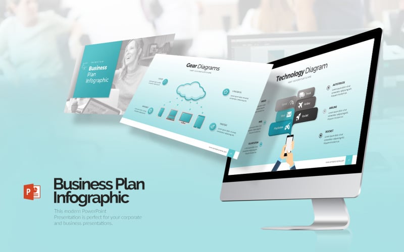 business plan infographic powerpoint free download