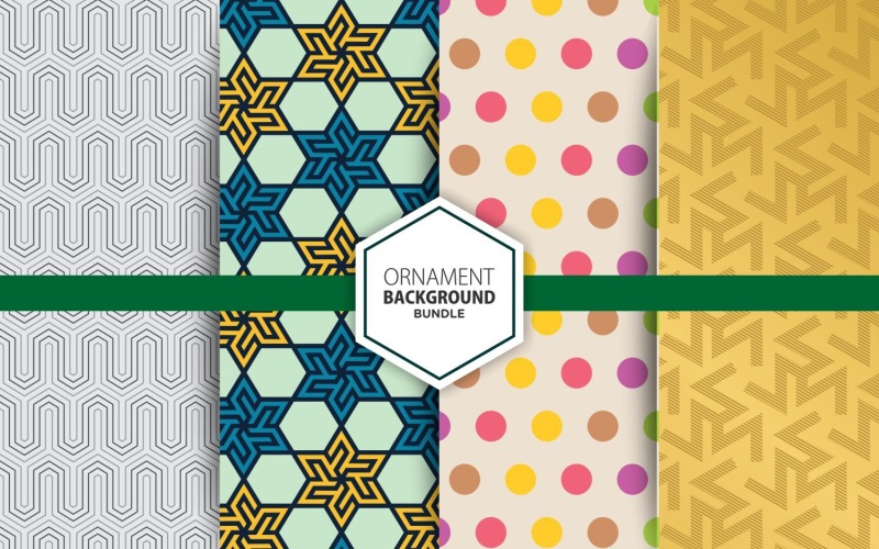 4 Seamless sfondo geometrico Set 15 Pattern