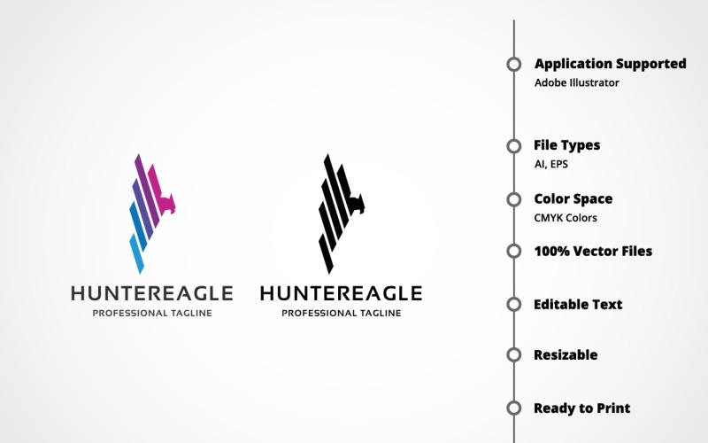 Hunter Eagle Logo Vorlage