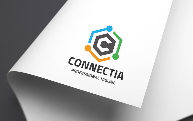 Litera C - Szablon Logo Connectia