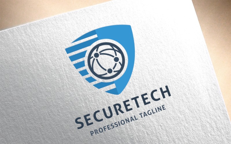 Secure Technology Logo Template
