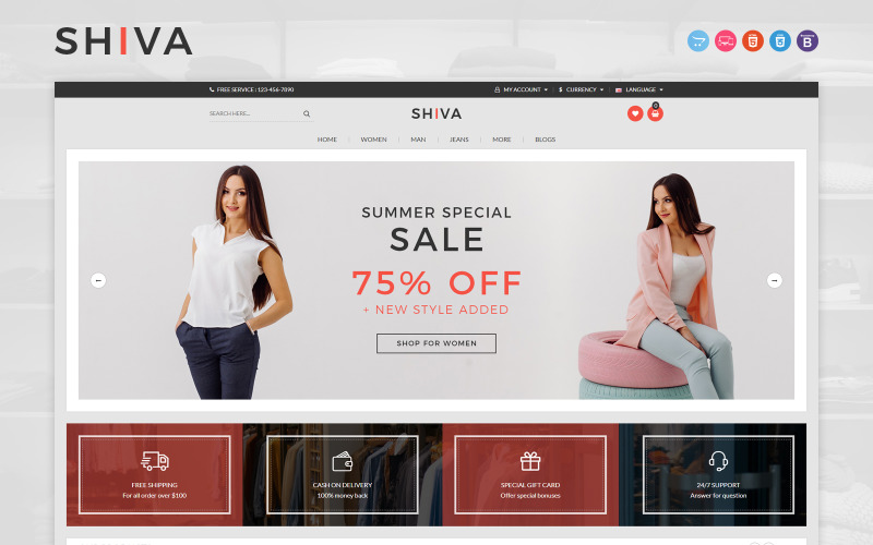 Shiva OpenCart Template