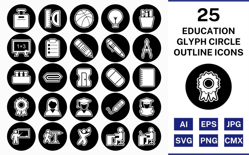 Download Набор иконок "25 Education Glyph Outline Square Corner Icon Set" / 25 Education Glyph Outline Square Corner Icon Set - Набор иконок на тему science set,file,icon,icons,outline,vector,sign,symbol,pictogram,glyph,square,corner,education,bag,writing,teaching,reading,pen,pin,degree
