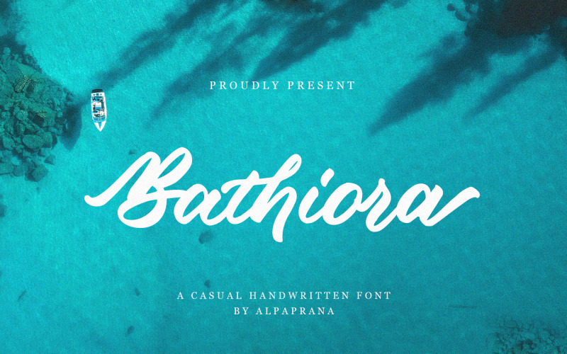 Bathiora - рукописний шрифт