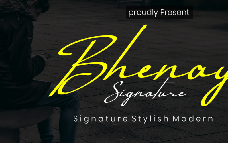Bhenay Signature-lettertype