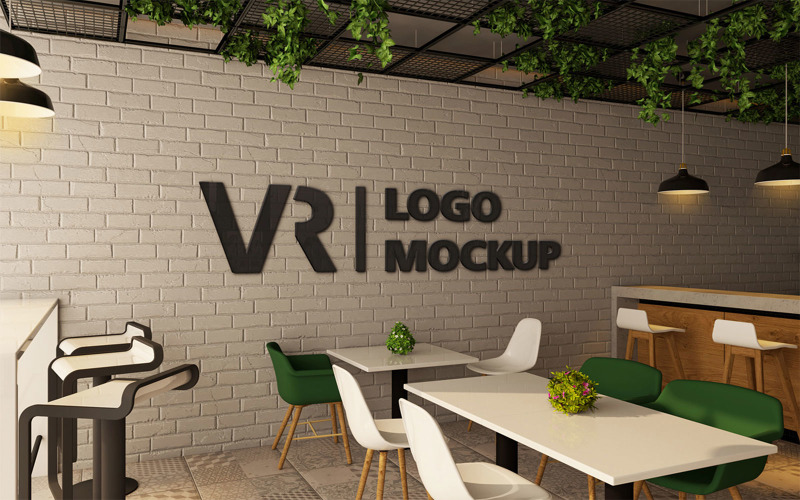 Download Мокап для продукта "Cafe Wall Logo vol.01 - VR product mockup" / Cafe Wall Logo vol.01 - VR product mockup - Мокап для продукта на тему графика cafe,wall,logo,sign,branding,interior,3d,restaurant,mockup,mockups,smartobject,scene,screen,display,psd