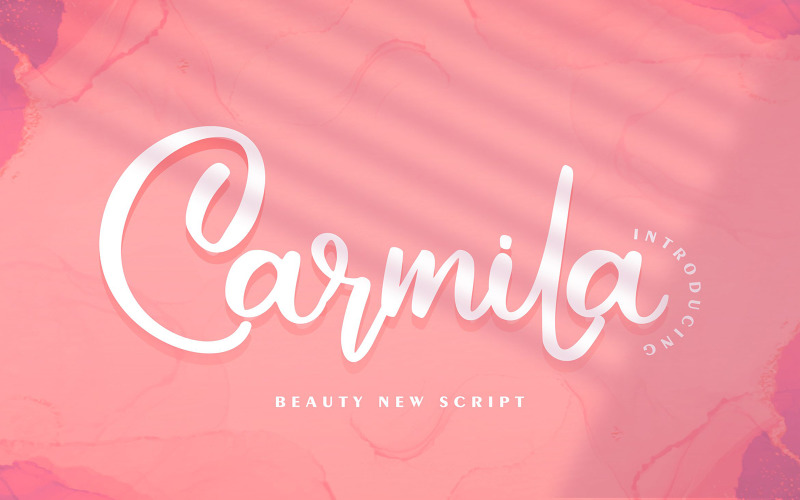 Carmila | Beauté nouvelle police cursive