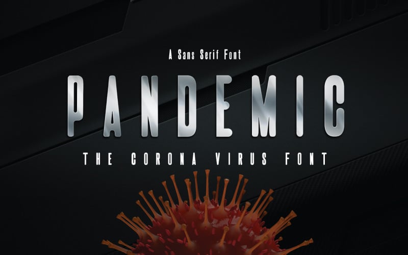 Corona Virus | Pandemi | Covid-19 typsnitt