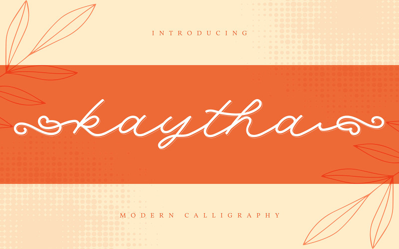 Kaytha | Police de calligraphie moderne