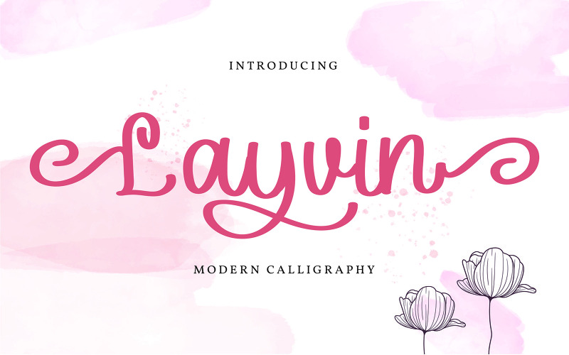 Layvin | Police de calligraphie moderne