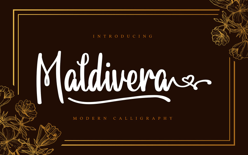 马尔代夫|现代书法字体