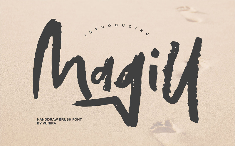 Magill | Handdraw penseel lettertype